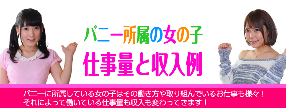 ひと月のお仕事量と収入例